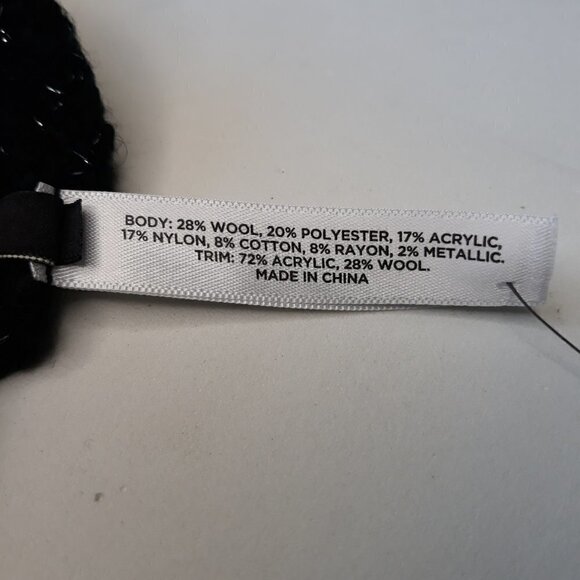 NWT Ann Taylor Wool Blend Metallic Infinity Scarf Classic Minimalist - Picture 4 of 4